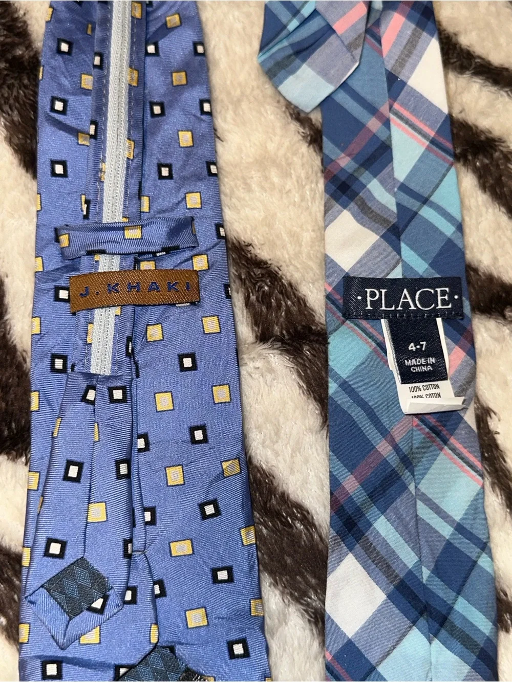 Little Boys Assorted Blue and Red Neck Ties